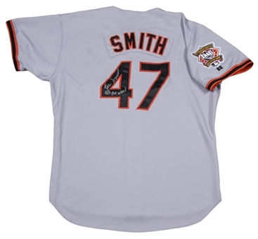 1994 Lee Smith All-Star Game Used & Signed Baltimore Orioles Road Jersey (Smith LOA)